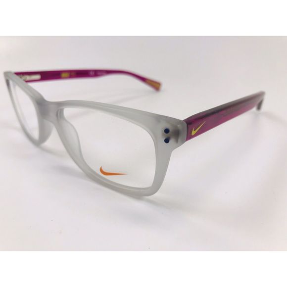 New NIKE KIDS NK5538 051 Wolf Grey & Violet Eyeglasses 46mm with NIKE Case main image 8